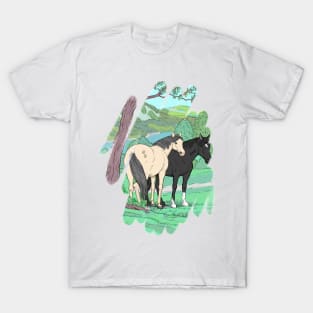 Painted Wild Horses T-Shirt